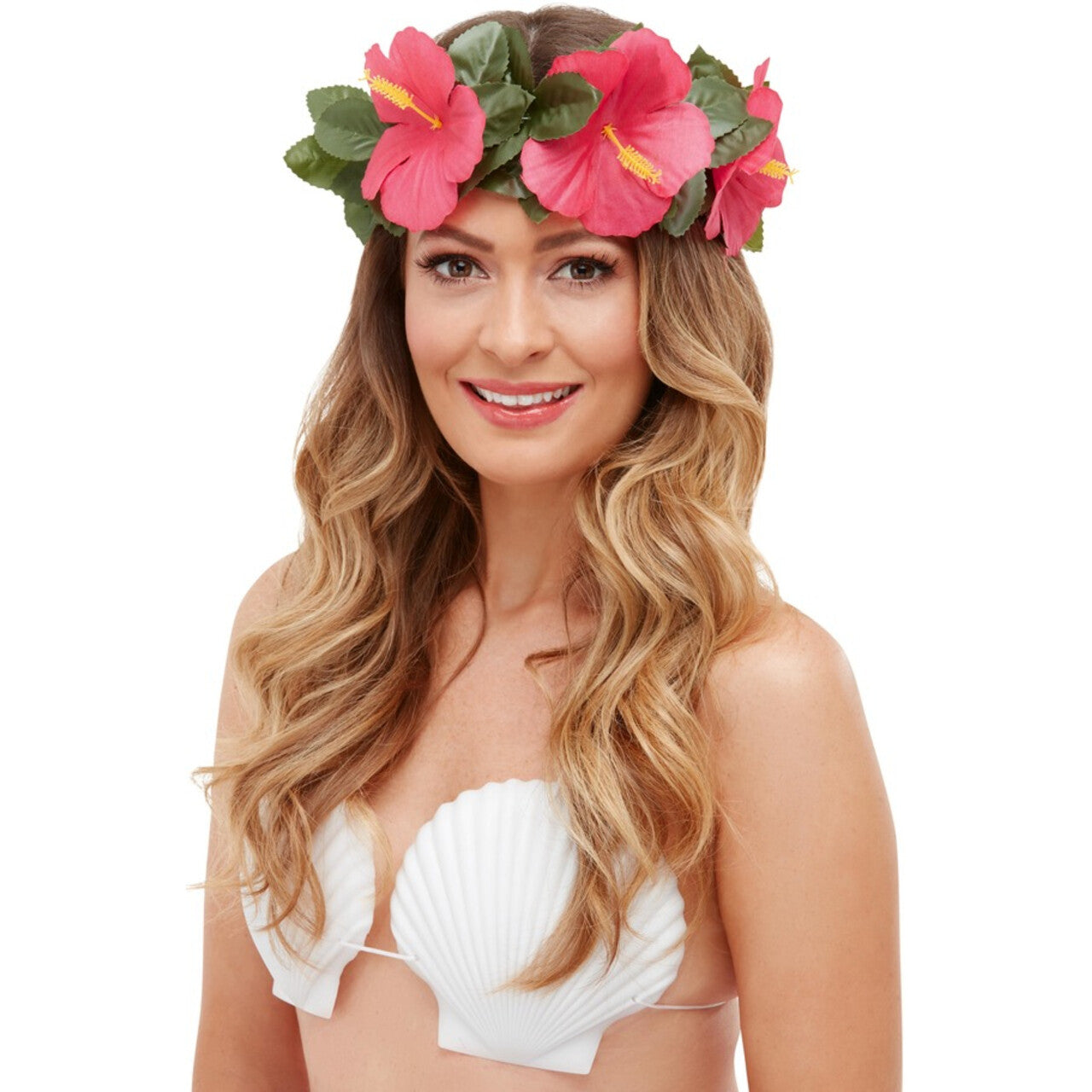 Op deze afbeelding zie je een Accessoires, van het merk Smiffy's. Polynesische Hula Set Hawaii Krans En Armbanden
