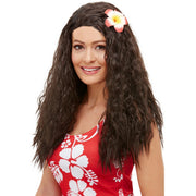 Op deze afbeelding zie je een Accessoires, van het merk Smiffy's. Hawaii Pruik Met Tropische Bloem