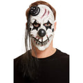 Scary Clown Masker Dicht Genaaide Mond