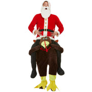 Op deze afbeelding zie je een Kostuums, van het merk Smiffy's. De Kerstman Houdt Van Kalkoen Kostuum