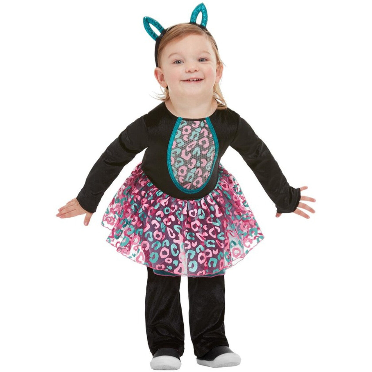 Op deze afbeelding zie je een Kostuums, van het merk Smiffy's. Schattig Katje Luipaard Vlekken Meisje Kostuum