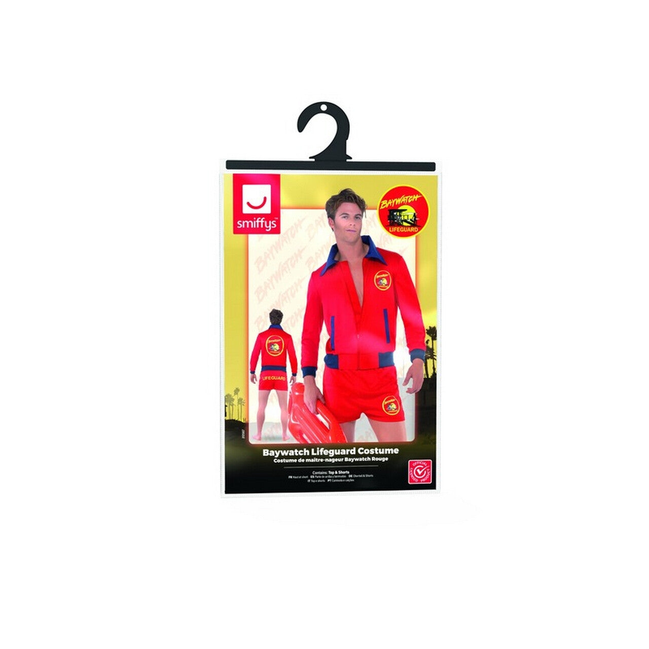 Op deze afbeelding zie je een Kostuums, van het merk Smiffy's. Baywatch Lifeguard Mitch Man Kostuum