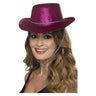Cowboy Glitter Hoed Fuchsia