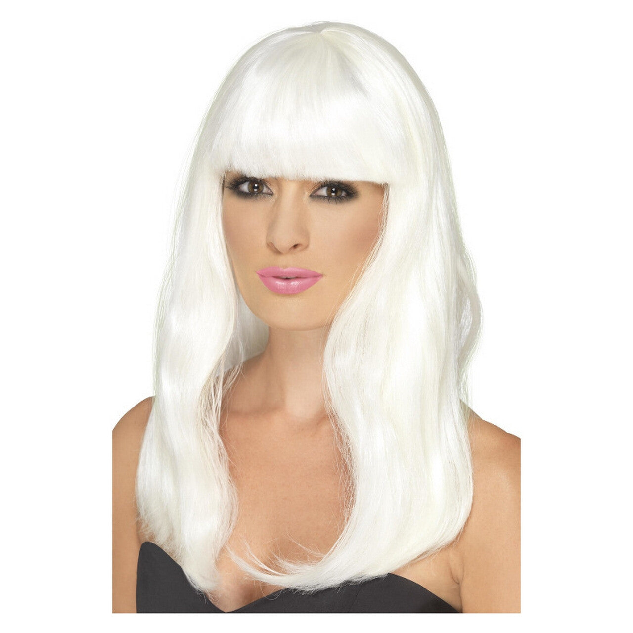 Op deze afbeelding zie je een Accessoires, van het merk Smiffy's. Witte Party Pruik Priscilla Glow In The Dark