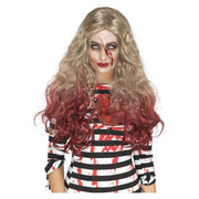 Op deze afbeelding zie je een Accessoires, van het merk Smiffy's. Bloederig Haar Zombie Pruik Maggie