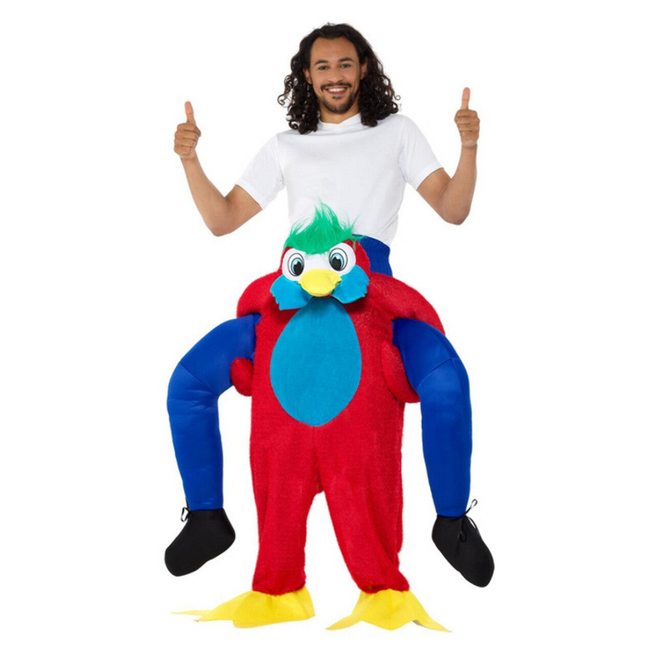 Op deze afbeelding zie je een Kostuums, van het merk Smiffy's. Op De Rug Van Een Papegaai Kostuum