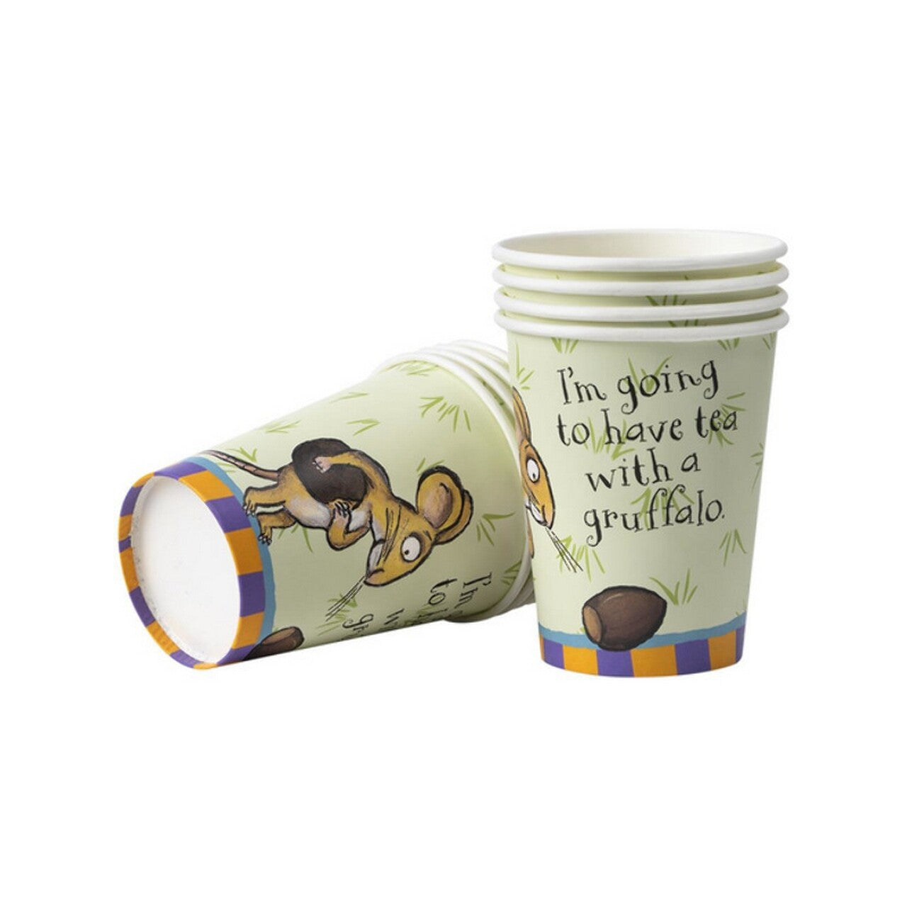 Op deze afbeelding zie je een Decoratie, van het merk Smiffy's. The Gruffalo Party Bekers 8 Stuks