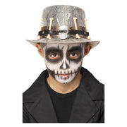 Op deze afbeelding zie je een Accessoires, van het merk Smiffy's. Grijze Spook Voodoo Hoed Kind
