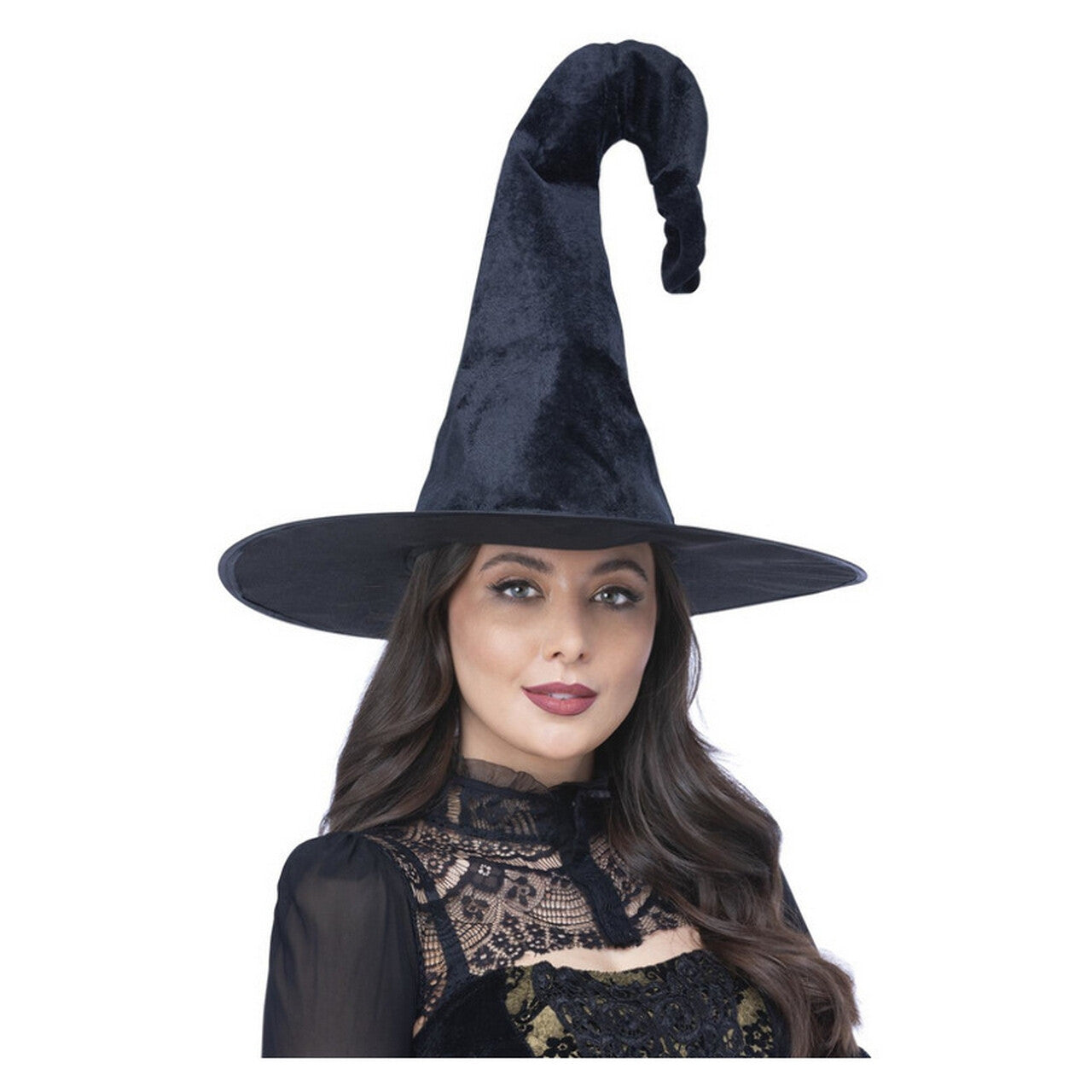 Op deze afbeelding zie je een Accessoires, van het merk Smiffy's. Hoge Zwarte Magier Heksen Hoed Judeska