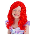 Ariel Rode Zeemeermin Pruik Kind