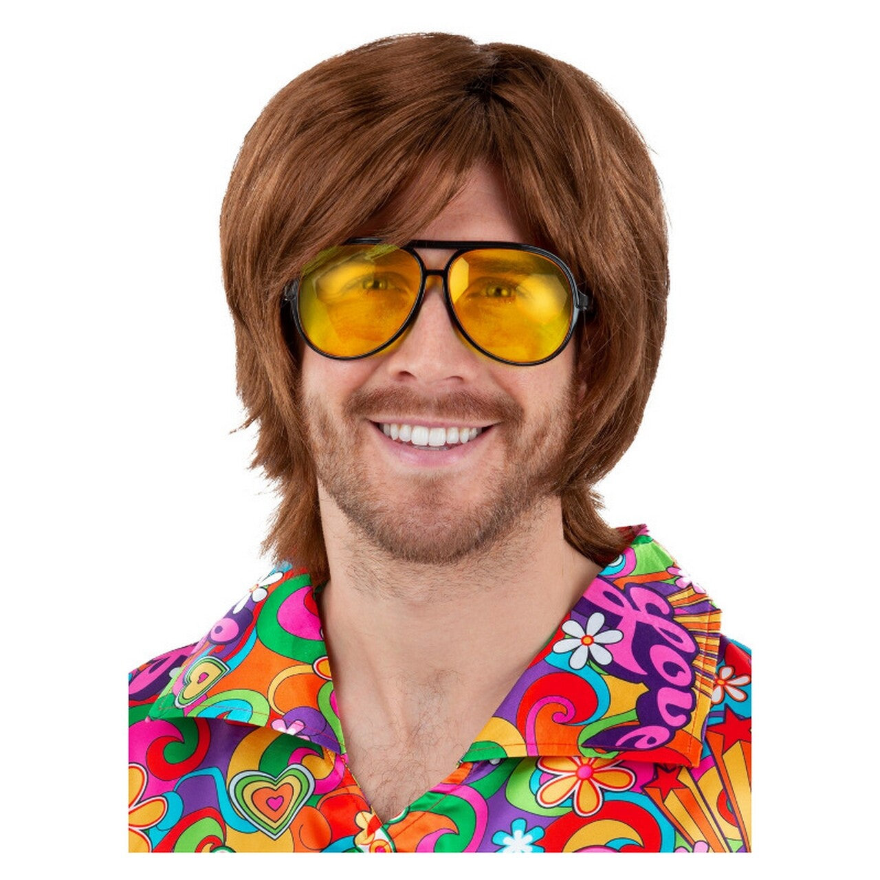 Op deze afbeelding zie je een Accessoires, van het merk Smiffy's. 70s Bril Sunny Yellow
