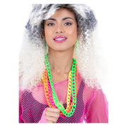 Op deze afbeelding zie je een Accessoires, van het merk Smiffy's. 80s Neon Schakelketting Multicolor 4 Stuks