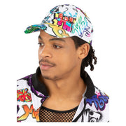 Op deze afbeelding zie je een Accessoires, van het merk Smiffy's. 90s Graffiti Cool Cap