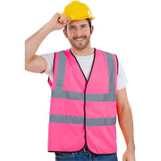 Op deze afbeelding zie je een Kostuums, van het merk Smiffy's. Bouwvakker Kees Cement Roze