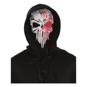 Op deze afbeelding zie je een Accessoires, van het merk Smiffy's. Bloody Reaper Stoffen Capuchonmasker