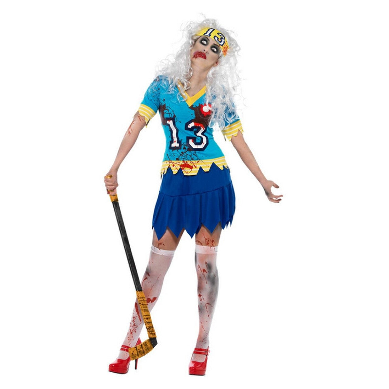 Op deze afbeelding zie je een Accessoires, van het merk Smiffy's. Bloedige Hockey Stick, 97cm