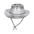 Zilveren Metallic Cowboy Hoed