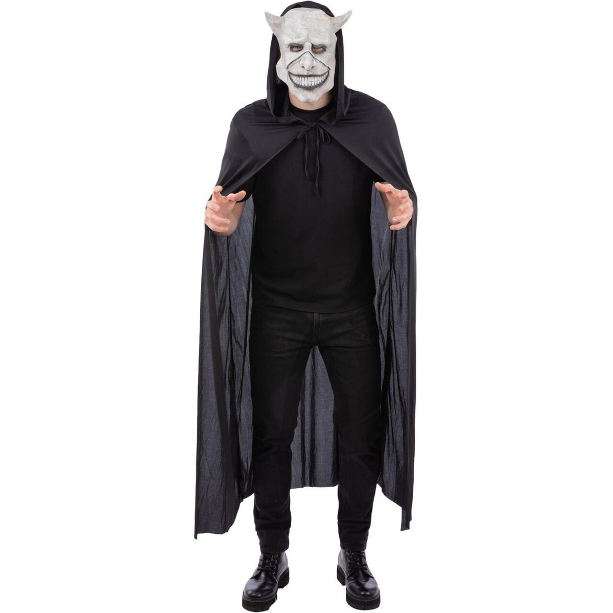 Op deze afbeelding zie je een Accessoires, van het merk Smiffy's. Lachende Duivel Latex Masker