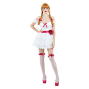 Op deze afbeelding zie je een Kostuums, van het merk Smiffy's. Annabelle Living Doll Vrouw Kostuum