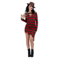Freddy Krueger Gestreepte Jurk Vrouw