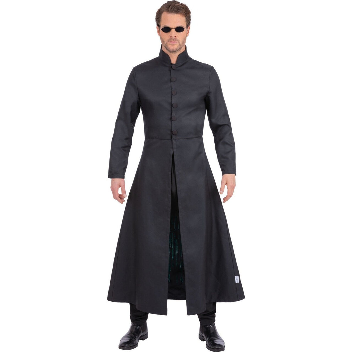 Op deze afbeelding zie je een Kostuums, van het merk Smiffy's. The Matrix Neo Kostuum