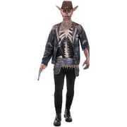 Op deze afbeelding zie je een Kostuums, van het merk Smiffy's. Zombie Cowboy Carlo Man Kostuum