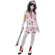 Op deze afbeelding zie je een Kostuums, van het merk Smiffy's. Zombie Verpleegster Kostuum Vrouw
