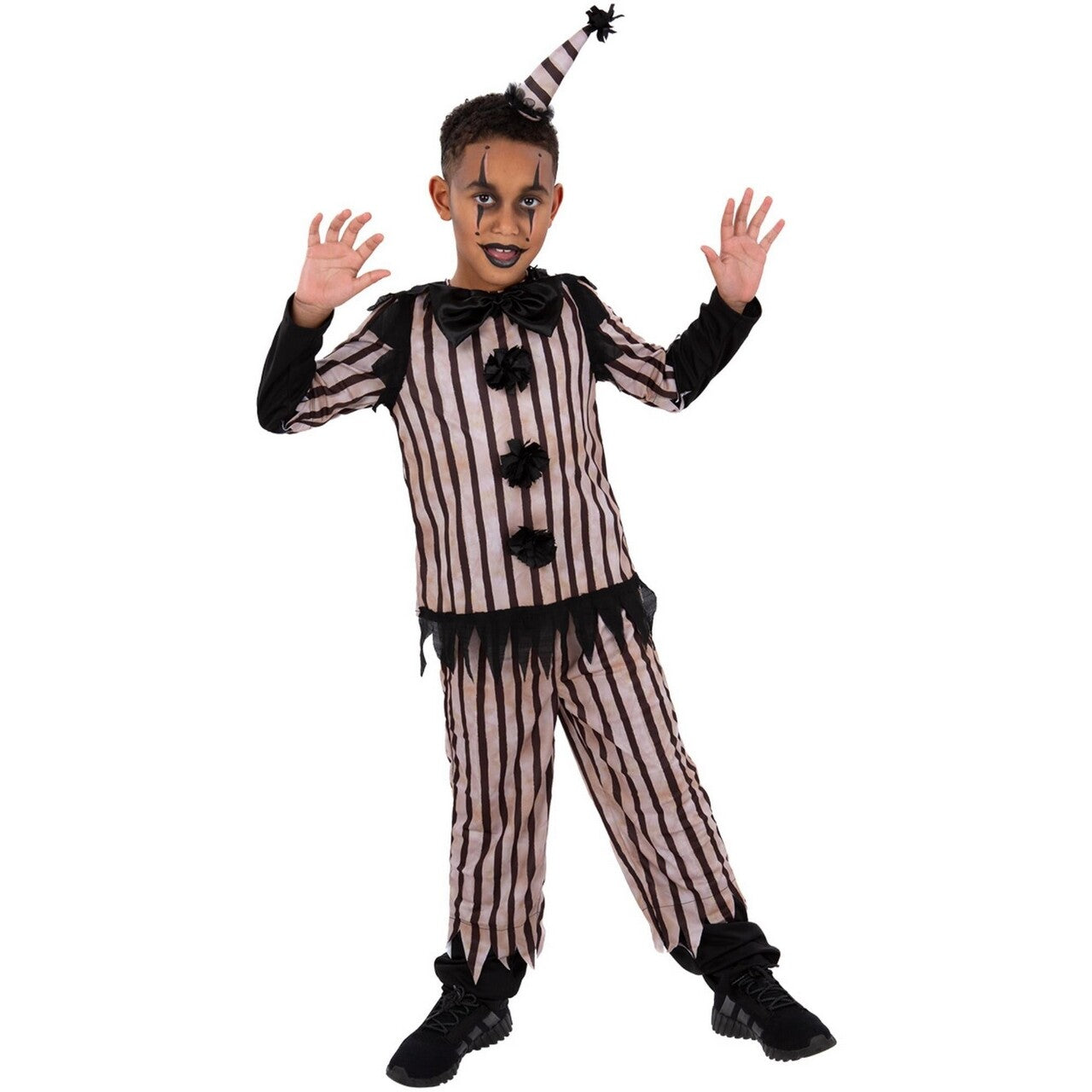 Op deze afbeelding zie je een Kostuums, van het merk Smiffy's. Donker Vintage Clownskostuum Voor Jongens Kostuum