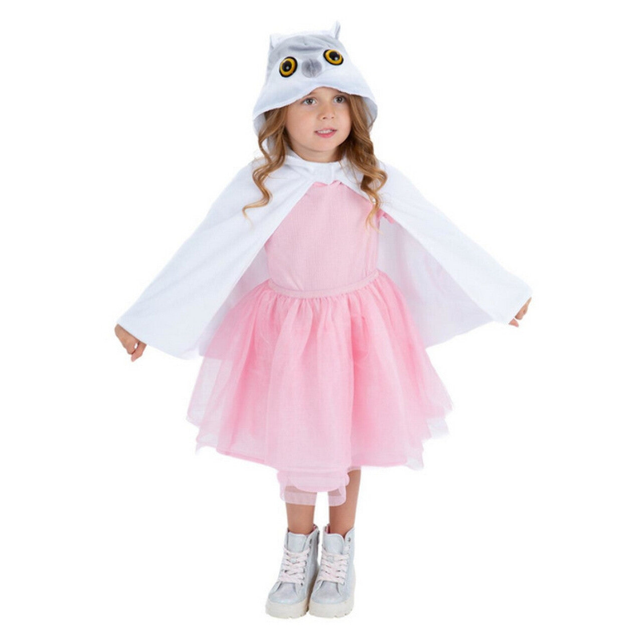 Op deze afbeelding zie je een Kostuums, van het merk Smiffy's. Ooh Hoo Witte Uil Cape Kind