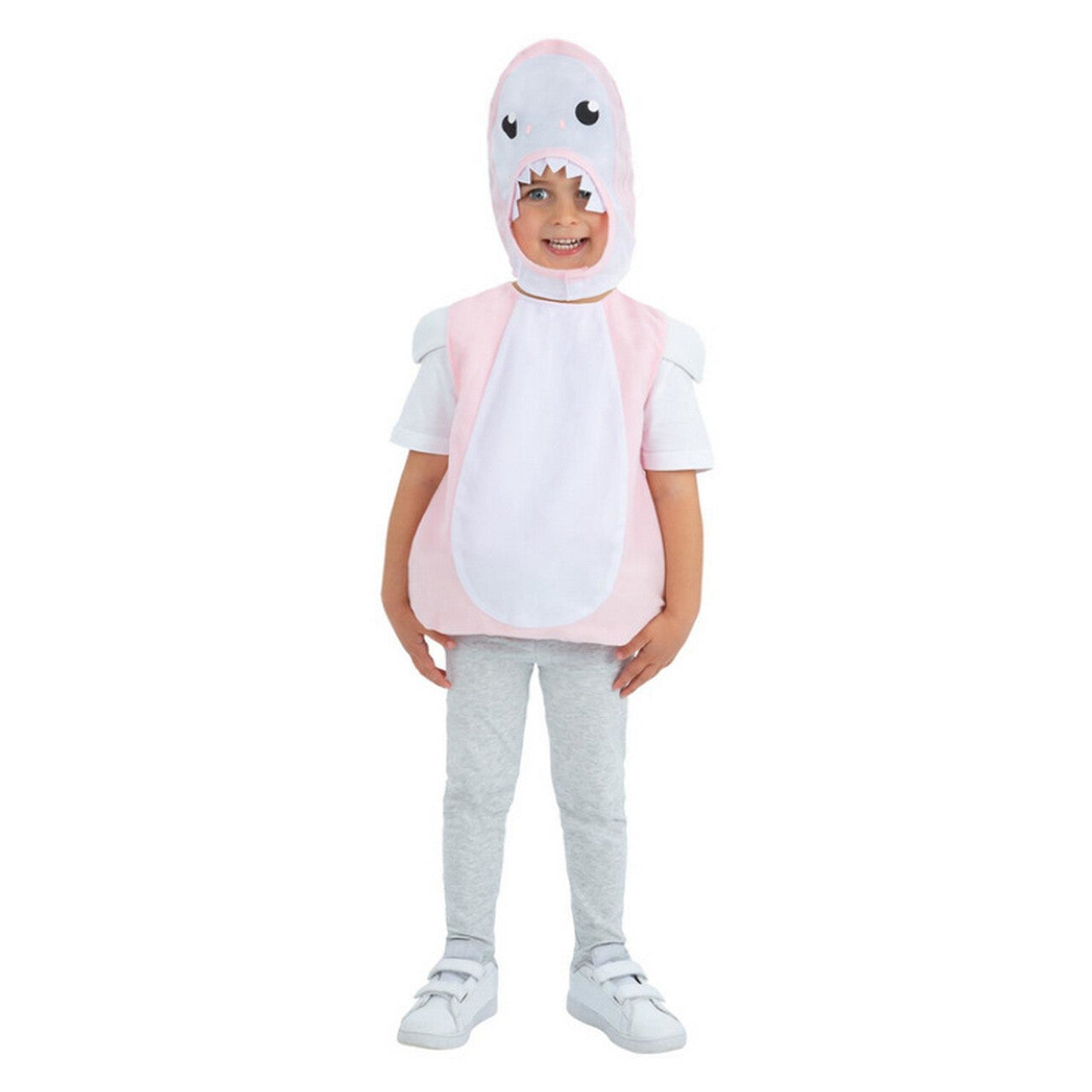 Op deze afbeelding zie je een Kostuums, van het merk Smiffy's. Baby Haai Roze Kind Kostuum