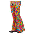 Wijde Pijpen Broek Peace Flared 60s Style Man