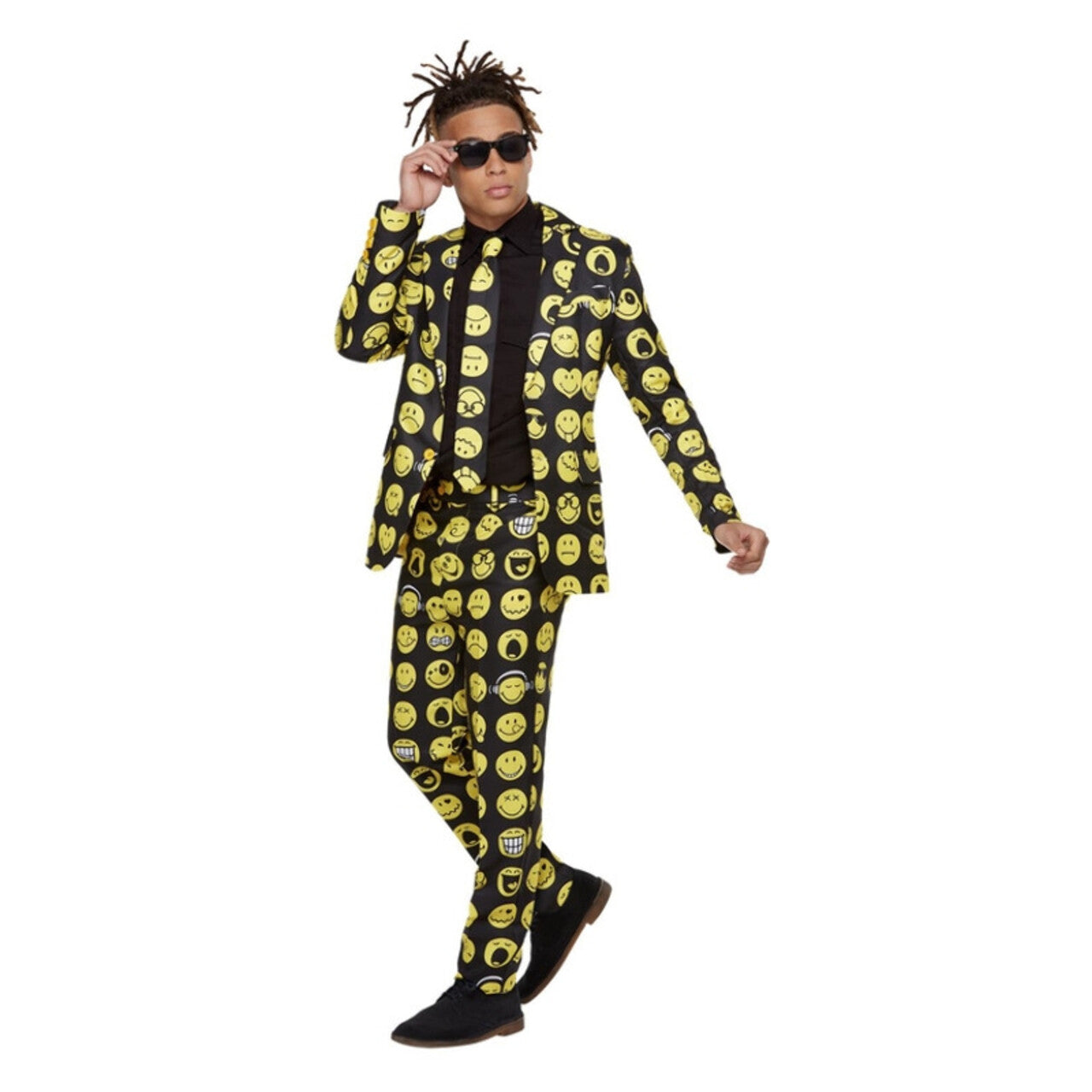 Op deze afbeelding zie je een Kostuums, van het merk Smiffy's. Keurig Smiley Pak Man