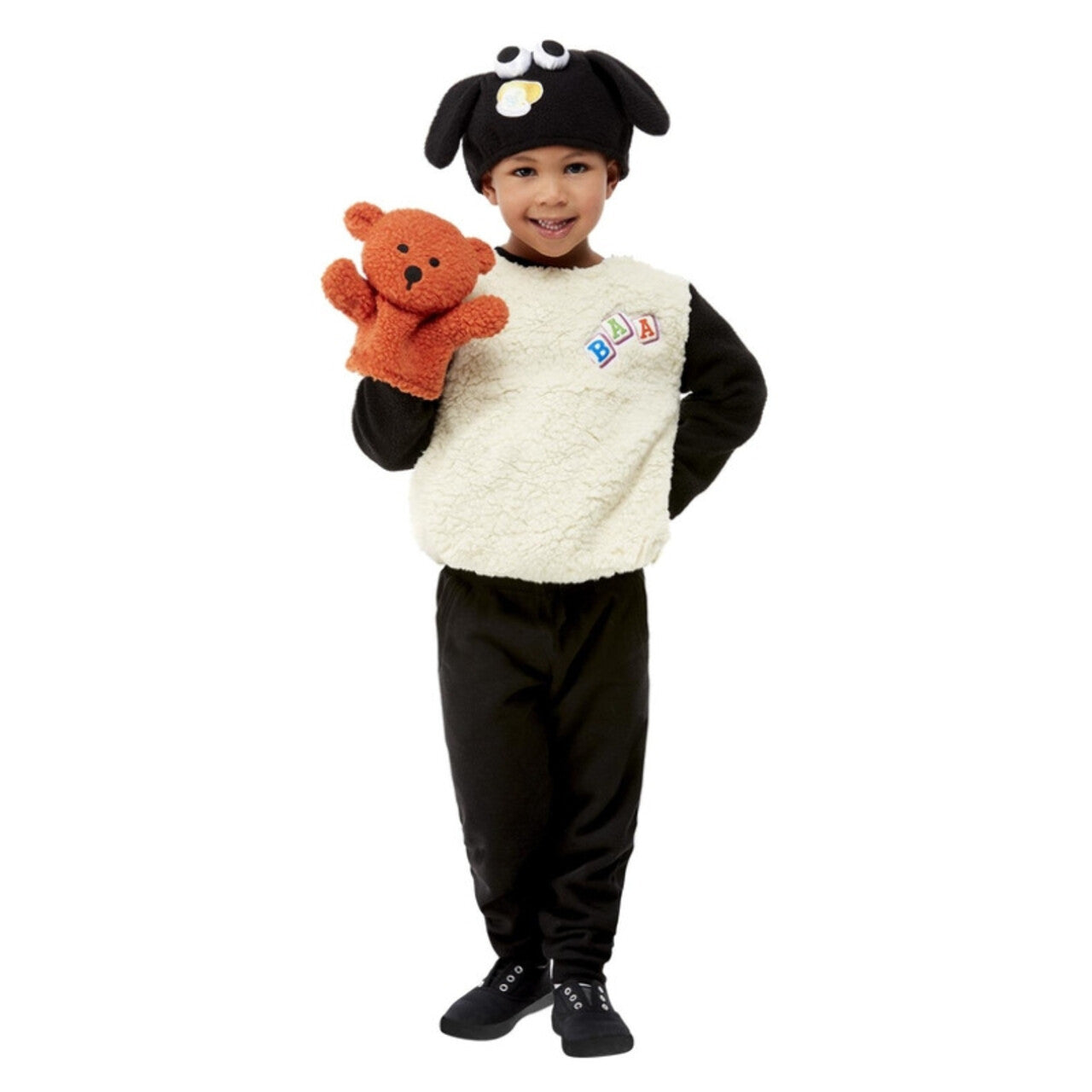Op deze afbeelding zie je een Kostuums, van het merk Smiffy's. Shaun Het Nooit Mekkerende Schaap Kind Kostuum