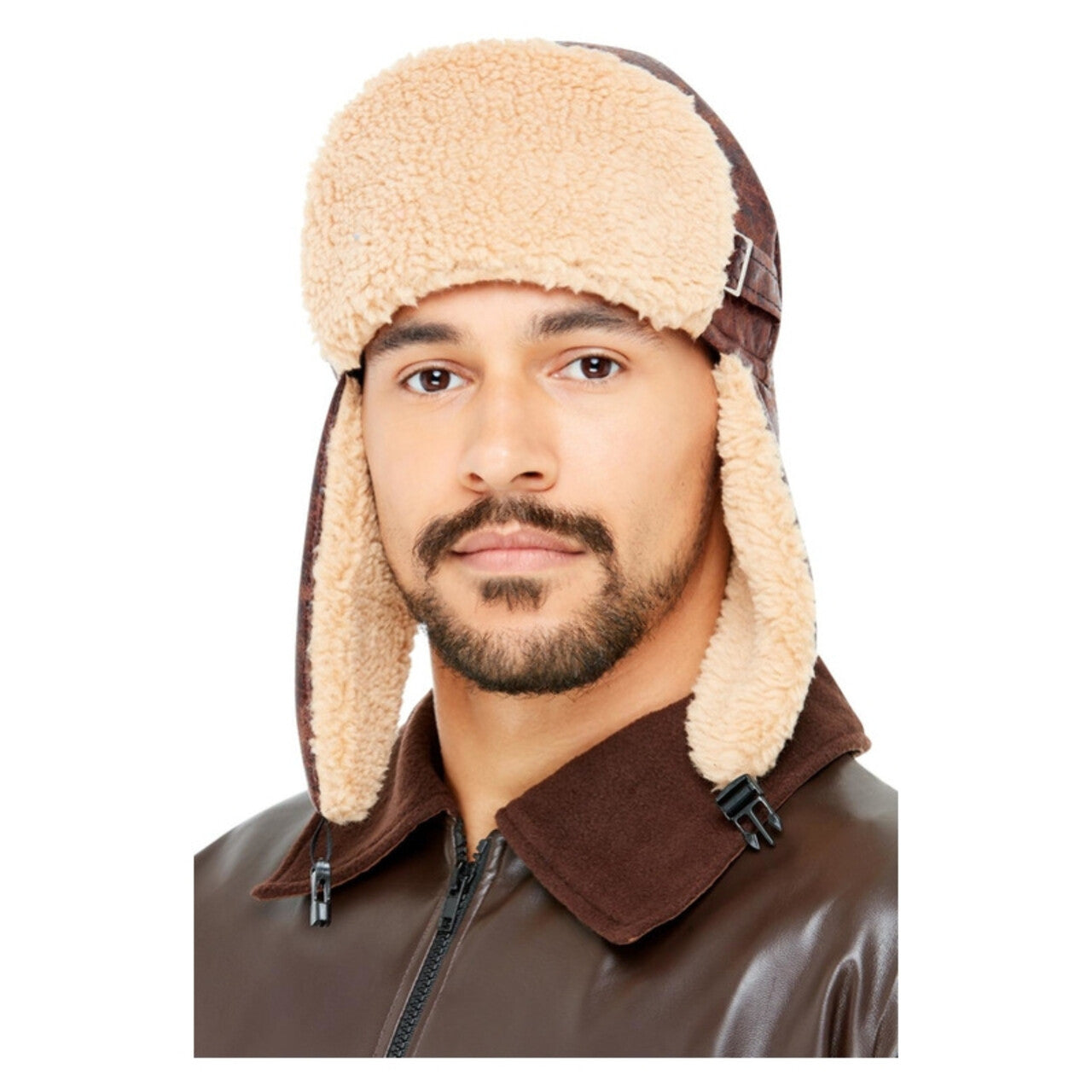 Op deze afbeelding zie je een Accessoires, van het merk Smiffy's. Eerste Wereldoorlog Piloot Muts