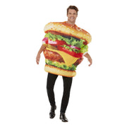 Op deze afbeelding zie je een Kostuums, van het merk Smiffy's. Hamburger Kostuum Man