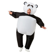 Op deze afbeelding zie je een Kostuums, van het merk Smiffy's. Opblaasbare Giga Panda Man Kostuum