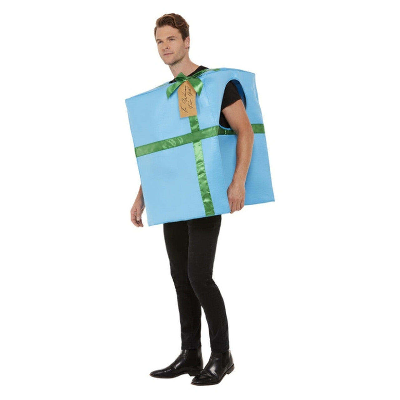 Op deze afbeelding zie je een Kostuums, van het merk Smiffy's. Ik Ben Een Cadeau Kostuum Man