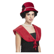 Op deze afbeelding zie je een Accessoires, van het merk Smiffy's. Jaren 20 Keurige Dame Accessoire Set Rood