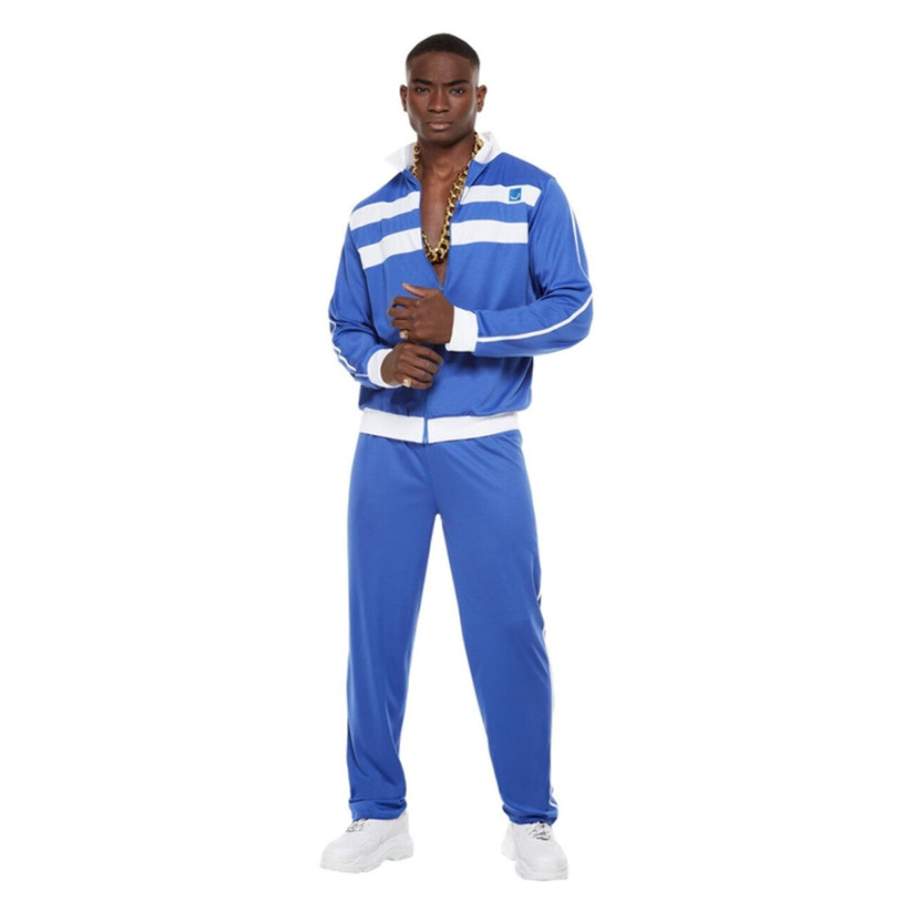 Op deze afbeelding zie je een Kostuums, van het merk Smiffy's. Tokkie Trainingspak Nelis Man Kostuum