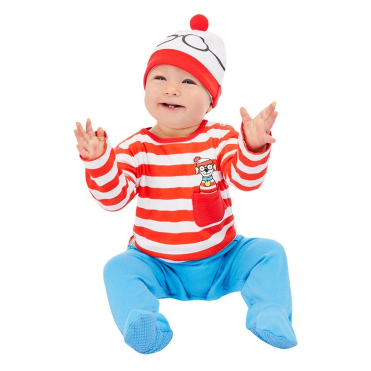 Op deze afbeelding zie je een Kostuums, van het merk Smiffy's. Waar Is De Baby Kind Kostuum