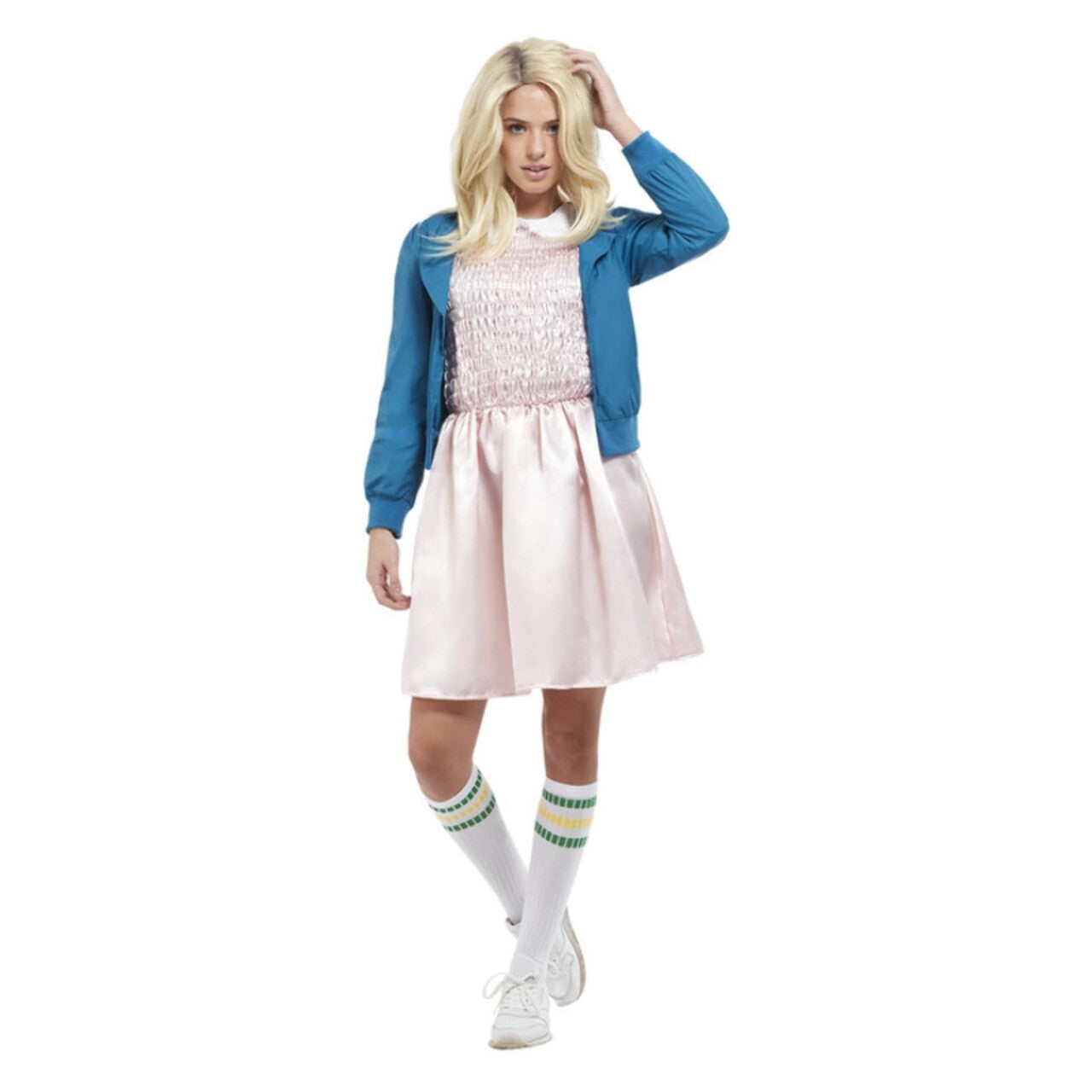 Op deze afbeelding zie je een Kostuums, van het merk Smiffy's. 80s Schoolmeisje Vrouw Kostuum