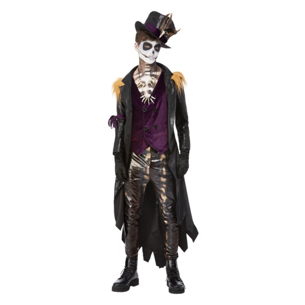 Op deze afbeelding zie je een Kostuums, van het merk Smiffy's. Voodoo Circusdirecteur Man Kostuum