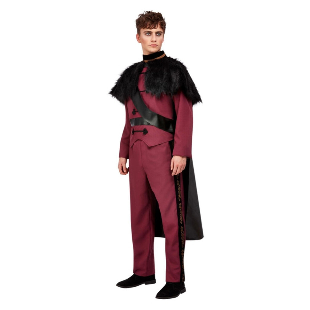 Op deze afbeelding zie je een Kostuums, van het merk Smiffy's. Elegante Donkere Prins Man Kostuum