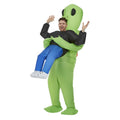 Opblaasbaar Ontvoerd Door Een Lieve Alien Man Kostuum