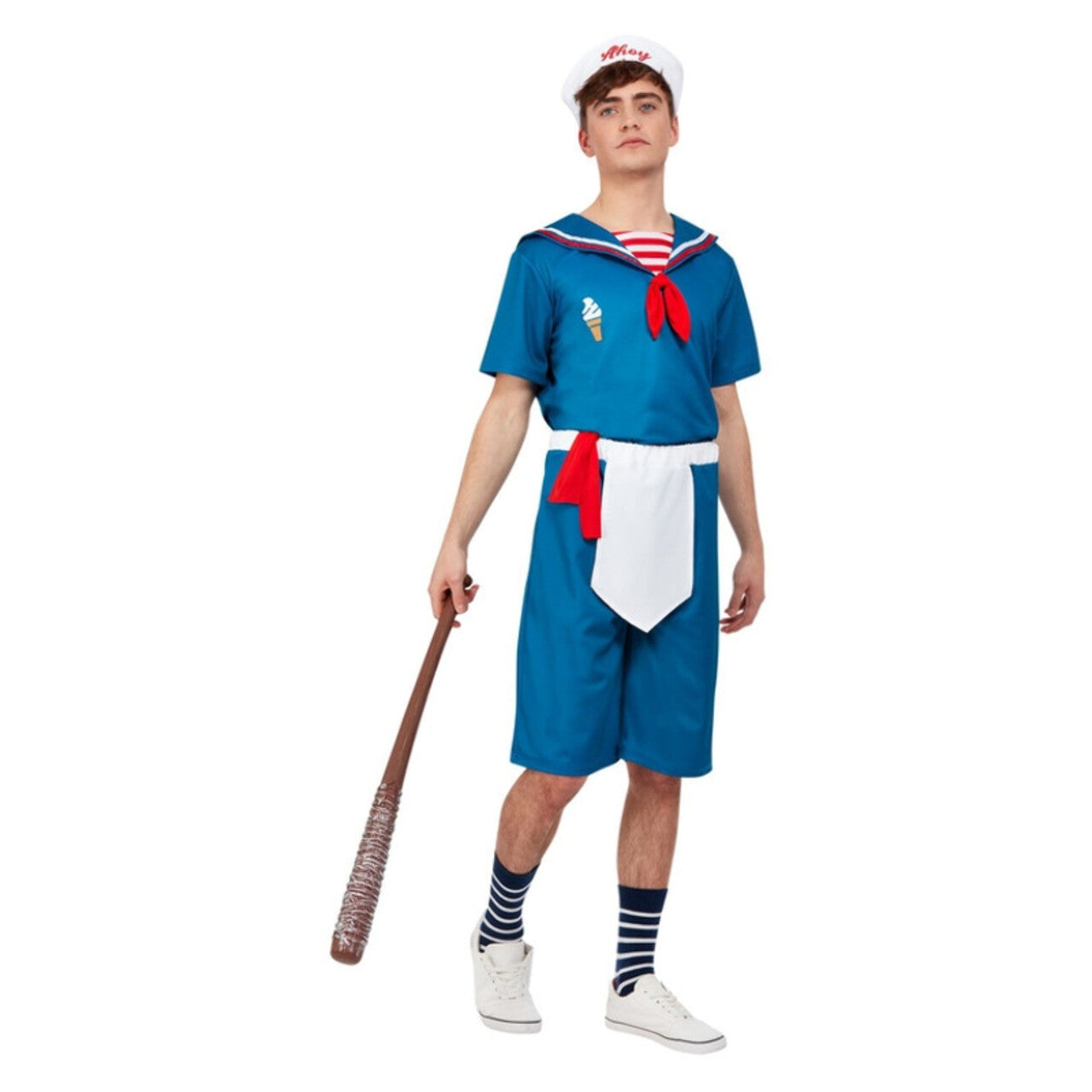 Op deze afbeelding zie je een Kostuums, van het merk Smiffy's. IJs Matroos Man Kostuum