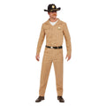 80s Zandkleurige Sheriff Man Kostuum