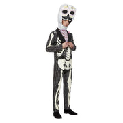 Op deze afbeelding zie je een Kostuums, van het merk Smiffy's. Uitvergrote Dia De Los Muertos Man Kostuum