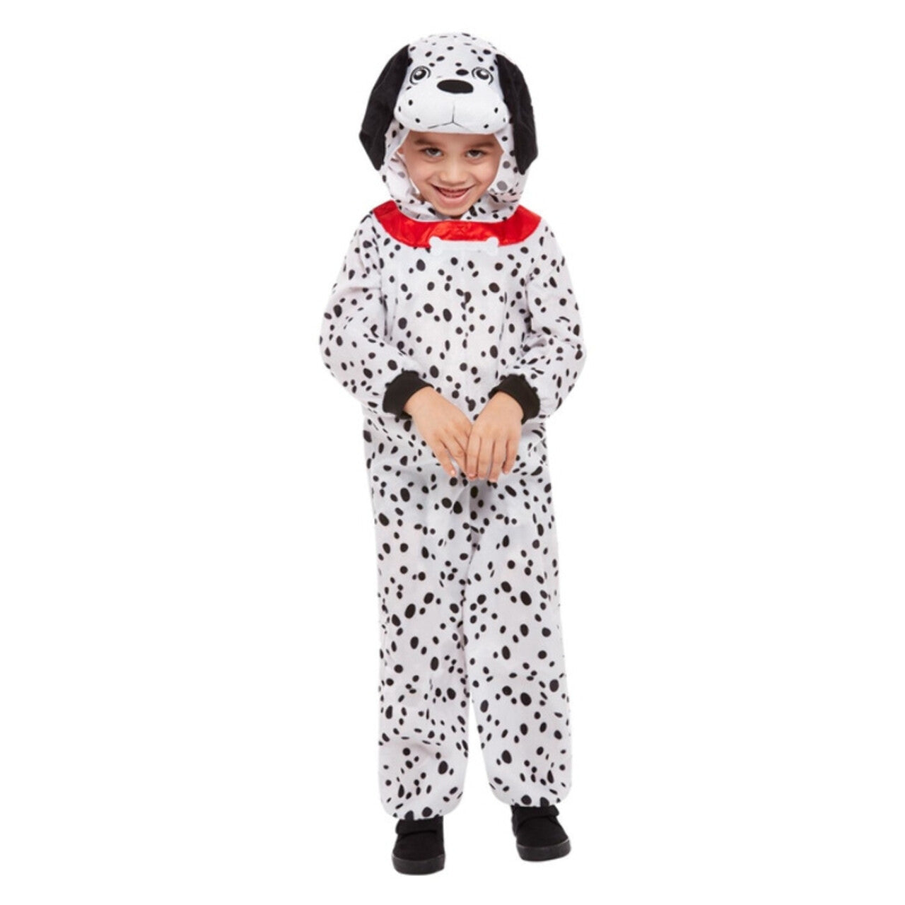 Op deze afbeelding zie je een Kostuums, van het merk Smiffy's. Puppy Dalmatier Kind Kostuum