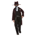Luxe Cowboy Met Schedelmasker Jongen Kostuum