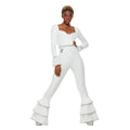 70s Wit Deluxe Disco Kostuum Vrouw